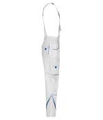 Unisexe Pantalon workwear à bretelles - COLOR - Blanc/royal 8525