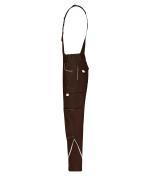 Unisexe Pantalon workwear à bretelles - COLOR - Marron/pierre 8525