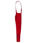 Unisexe Pantalon workwear à bretelles - COLOR - Rouge/marine 8525