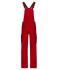 Unisexe Pantalon workwear à bretelles - COLOR - Rouge/marine 8525