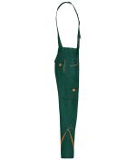Unisexe Pantalon workwear à bretelles - COLOR - Vert-foncé/orange 8525