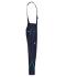 Unisex Workwear Pants with Bib - COLOR - Navy/turquoise 8525