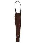 Unisex Workwear Pants with Bib - COLOR - Brown/stone 8525
