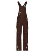 Unisex Workwear Pants with Bib - COLOR - Brown/stone 8525