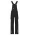 Unisex Workwear Pants with Bib - COLOR - Zwart/lime 8525