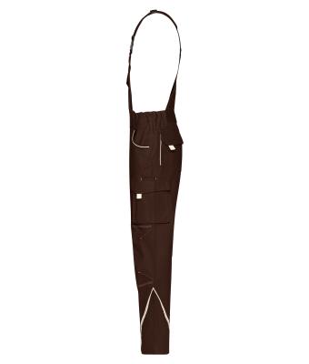 Unisex Workwear Pants with Bib - COLOR - Bruin/steen 8525