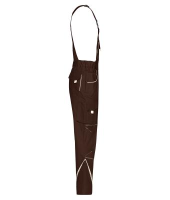 Unisex Workwear Pants with Bib - COLOR - Bruin/steen 8525