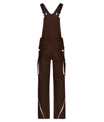 Unisex Workwear Pants with Bib - COLOR - Bruin/steen 8525