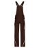 Unisex Workwear Pants with Bib - COLOR - Bruin/steen 8525