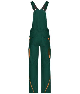 Unisex Workwear Pants with Bib - COLOR - Dongergroen/oranje 8525