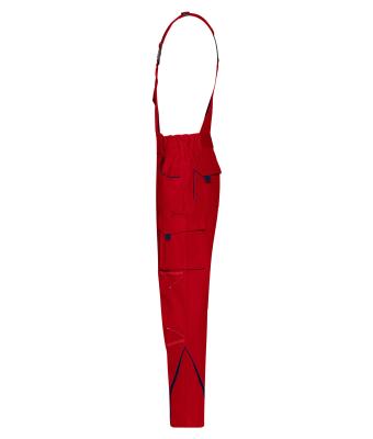 Unisex Workwear Pants with Bib - COLOR - Rood/navy 8525