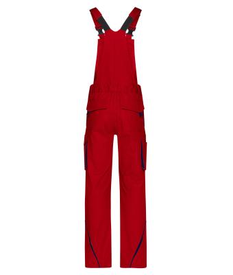 Unisex Workwear Pants with Bib - COLOR - Rood/navy 8525