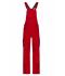 Unisex Workwear Pants with Bib - COLOR - Red/navy 8525