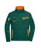 Unisexe Veste workwear - COLOR - Vert-foncé/orange 8526