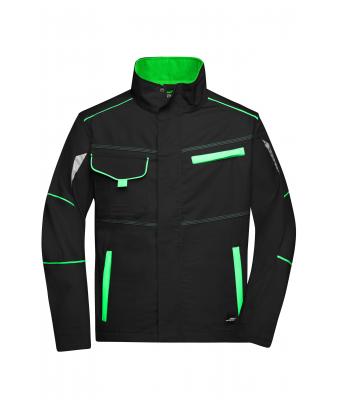 Unisexe Veste workwear - COLOR - Noir/vert-citron 8526