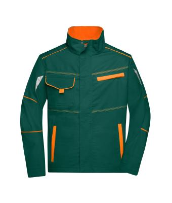 Unisex Workwear Jacket - COLOR - Dongergroen/oranje 8526