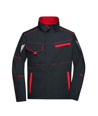 Unisex Workwear Jacket - COLOR - Carbon/rood 8526