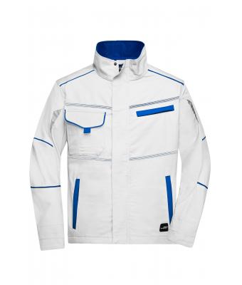 Unisex Workwear Jacket - COLOR - White/royal 8526