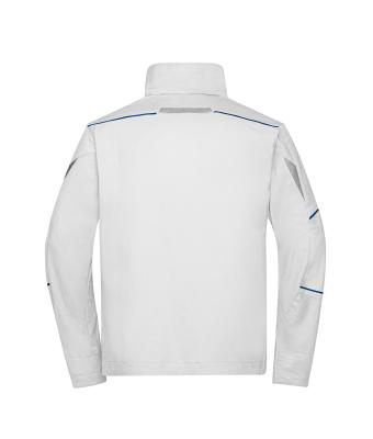 Unisex Workwear Jacket - COLOR - Wit/royal 8526