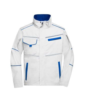 Unisex Workwear Jacket - COLOR - Wit/royal 8526