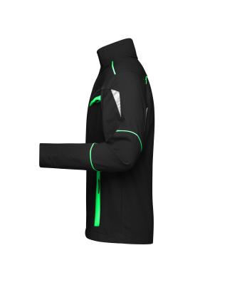 Unisex Workwear Jacket - COLOR - Zwart/lime 8526
