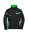 Unisex Workwear Jacket - COLOR - Zwart/lime 8526