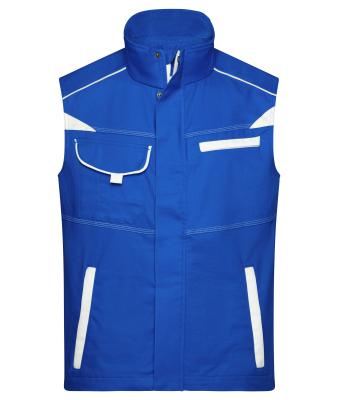 Unisexe Bodywarmer workwear - COLOR - Royal/blanc 8527