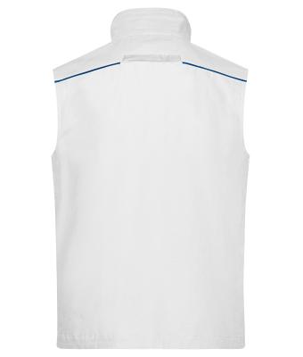 Unisexe Bodywarmer workwear - COLOR - Blanc/royal 8527