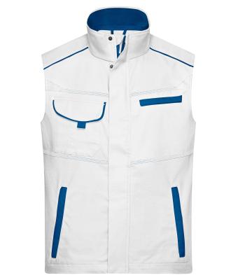 Unisexe Bodywarmer workwear - COLOR - Blanc/royal 8527