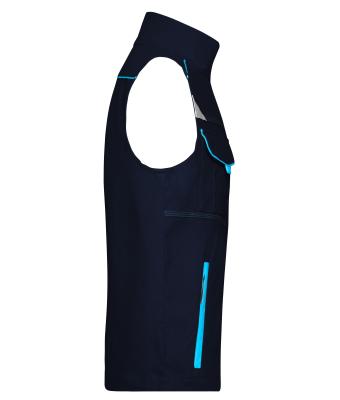 Unisexe Bodywarmer workwear - COLOR - Marine/turquoise 8527