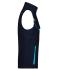 Unisexe Bodywarmer workwear - COLOR - Marine/turquoise 8527