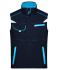 Unisexe Bodywarmer workwear - COLOR - Marine/turquoise 8527