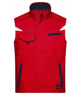 Unisexe Bodywarmer workwear - COLOR - Rouge/marine 8527