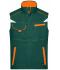 Unisexe Bodywarmer workwear - COLOR - Vert-foncé/orange 8527