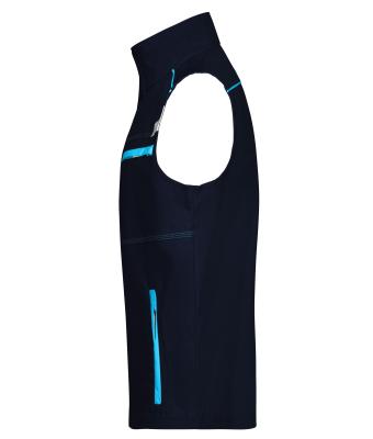 Unisex Workwear Vest - COLOR - Navy/turquoise 8527