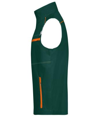 Unisex Workwear Vest - COLOR - Dongergroen/oranje 8527