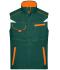 Unisex Workwear Vest - COLOR - Dark-green/orange 8527