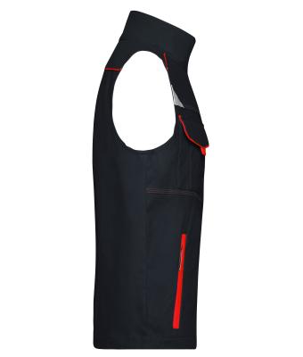 Unisex Workwear Vest - COLOR - Carbon/rood 8527