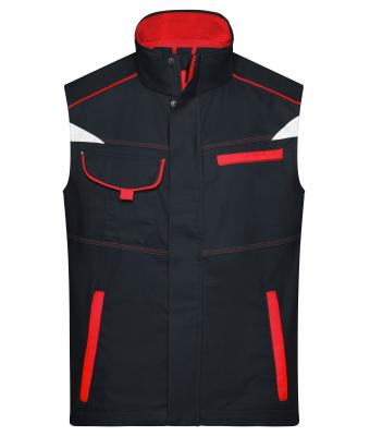 Unisex Workwear Vest - COLOR - Carbon/rood 8527