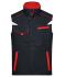 Unisex Workwear Vest - COLOR - Carbon/rood 8527