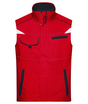 Unisex Workwear Vest - COLOR - Rood/navy 8527