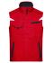 Unisex Workwear Vest - COLOR - Rood/navy 8527
