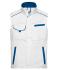 Unisex Workwear Vest - COLOR - White/royal 8527