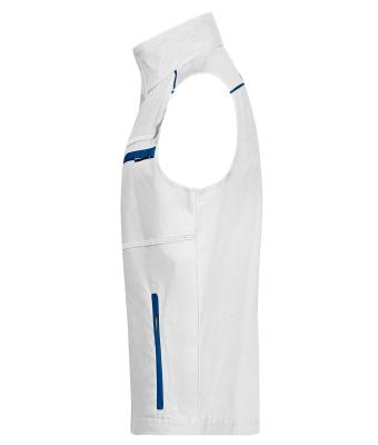 Unisex Workwear Vest - COLOR - Wit/royal 8527