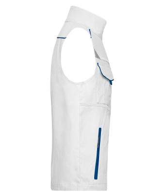 Unisex Workwear Vest - COLOR - Wit/royal 8527