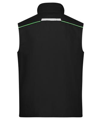 Unisex Workwear Vest - COLOR - Zwart/lime 8527