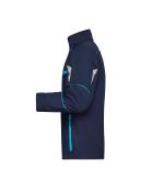 Unisexe Veste workwear softshell - COLOR - Marine/turquoise 8528