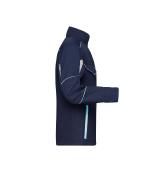 Unisexe Veste workwear softshell - COLOR - Marine/turquoise 8528
