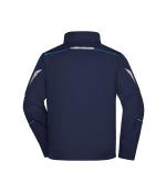 Unisexe Veste workwear softshell - COLOR - Marine/turquoise 8528