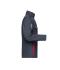 Unisexe Veste workwear softshell - COLOR - Carbone/rouge 8528